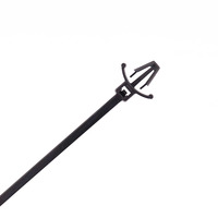 Untuk UL diakui kustom nilon 66 ikat kabel Universal Zip Ties mengunci sendiri presisi Taman Push Mount 2.5*110