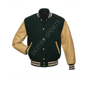 Veste universitaire personnalisée pour homme à manches longues avec logo frontal, design uni, style baseball universitaire - Product Image 5