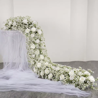 Vente flash : Guirlande de fleurs artificielles en soie Yedodo, couleur personnalisable, pour table, mariage, Thanksgiving, Saint-Valentin