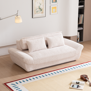 โซฟาโมดัซี โมเดิร์น คอมฟี่ แบบ 2 ที่นั่ง หุ้มผ้าทรงสี่เหลี่ยม ดีไซน์ล้ำสมัย เหมาะสำหรับห้องนั่งเล่น อพาร์ทเมนต์ วิลล่า แบบโมดูลาร์ - Product Image 4