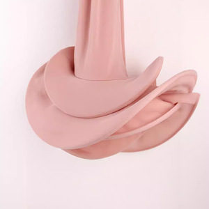 <span class=keywords><strong>Gonna</strong></span> a sirena da donna rosa a vita alta elasticizzata <span class=keywords><strong>con</strong></span> balze irregolari - Product Image 4