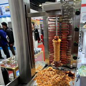 Meilleur prix 4 brûleurs Rotation automatique Doner <span class=keywords><strong>Kebab</strong></span> Machine/gaz Shawarma Machine Grill Hôtel - Product Image 2
