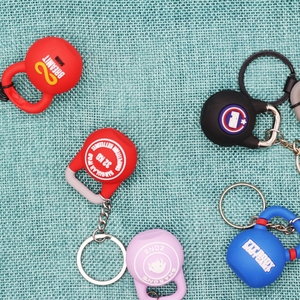 Llavero de Kettlebell Wsnbwye con Diseño Deportivo para Gimnasio, Regalo DIY, Llavero de Kettlebell de Goma, Llavero de Diseño - Product Image 4