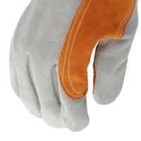 Gants de sécurité MaxiPact en cuir de vachette à manches longues pour soudeurs TIG, résistants à la chaleur, confortables, protection des mains pour hommes, OEM CE 14 pouces