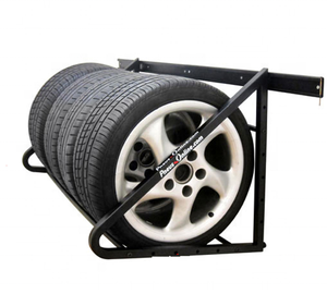 High Quality Powder Coated Tyre Stand Metal <b>Rolling</b> Tire Display Stand Tire Storage <b>Rack</b> - Product Image 1