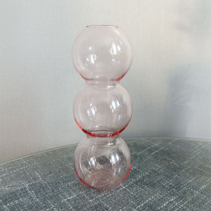 Botella de Cristal Esférica Rosa para Arreglos Florales Hidropónicos y Decoraciones Frascos de Vidrio Premium - Product Image 2