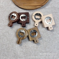 Abridor de Botellas Magnético de Madera con Forma de Llavero, Abridor de Cerveza DIY para Refrigerador, Regalo para Amantes de la Cerveza, Invitados de Boda, Cocinas, Bares y Fiestas