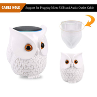 Étui Echo Dot, support de table hibou pour Echo Dot 3ème génération, haut-parleur intelligent pour la maison