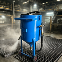 Machine de sablage polyvalente avec corindon brun pour travaux de décapage de rouille lourde