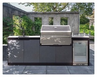 Bbq en acier inoxydable 2022, 1 pièce, moderne, grill d'extérieur, meubles de cuisine, ensemble avec bar