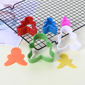Moldes <span class=keywords><strong>para</strong></span> Fondant, Galletas y Repostería, Moldes <span class=keywords><strong>para</strong></span> Hornear con Forma de Flor, Redondos, Cuadrados, Estrellas y Corazones, Juego de Cortadores de Galletas Navideños de Plástico - Product Image 5