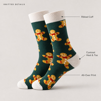 Chaussettes de Noël à motif de sapin de Noël et de flocon de neige, bord côtelé, antibactériennes, usage quotidien, cadeau d'hiver