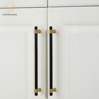 Poignée de meuble en laiton massif CHENLANG, finition satinée, boutons réglables pour cuisine, armoire, commode, tiroir