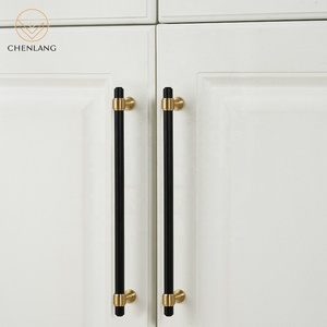 CHENLANG Solid Brass Cabinet Pull Handle Satin Finish Adjustable Furniture <strong>Knobs</strong> <strong>for</strong> Kitchen Wardrobe <strong>Dresser</strong> Drawer - Product Image 6