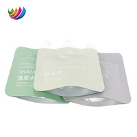 Pochette liquide en plastique personnalisée pochette d'échantillon cosmétique debout de 30ml 50ml pochettes avec bec verseur pour gel douche shampoing