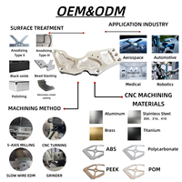 Services de fraisage CNC pour support de caméra UAV en nylon, pièce personnalisée légère, fournisseur de prototypes rapides