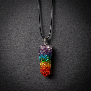 Pendentif crayon en cristal arc-en-ciel Roznik, poli, pour la guérison des chakras, pendule Feng Shui, thème amour sculpté, artisanat en semi-pierre - Product Image 4