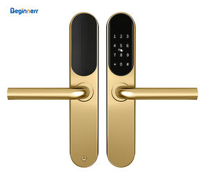 Cerradura Inteligente de PVC con Manija Dorada, Contraseña, WiFi Tuya, Código PIN Ttlock, Tarjeta M1, Cerradura Digital de Aluminio para Hotel y <span class=keywords><strong>Airbnb</strong></span> - Product Image 2