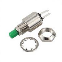 Bouton-poussoir momentané à réinitialisation automatique super micro rond de 5 mm DS-402, interrupteur de démarrage, normalement ouvert, 0,5 A, 125 V, en plastique rouge