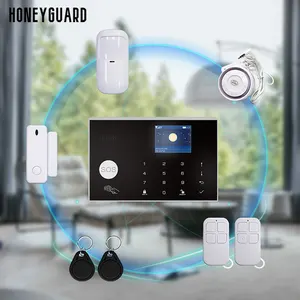 Không dây tuya an ninh Hệ thống báo động chúng tôi phiên bản wifi thông minh 4 gam điều khiển từ xa còi báo động chống trộm hệ thống Sistema de alarma