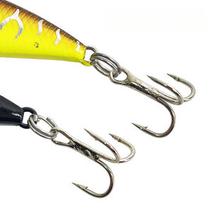 Esca Rigida B Submerged <span class=keywords><strong>Mino</strong></span> 5cm Multicolore in ABS, Esca Bionica Rinforzata con Tre Ami per Pesca in Barca e in Acqua Dolce - Product Image 4