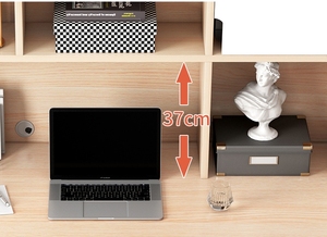 Thiết kế hiện đại bằng gỗ Đồ nội thất nhà máy tính bàn học sinh bàn với Tủ Sách - Product Image 3