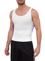 Débardeur de compression sans couture pour homme, gaine amincissante ventre plat, sous-vêtement sculptant la taille, logo personnalisé, OEM ODM, vente en gros