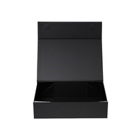 Faltbare Boxen mit UV-Logo, Große Schwarze Klappbare Geschenkverpackungen für Hoodies, Bekleidung und Markenprodukte
