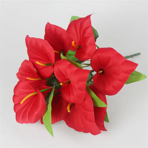 Ramo <span class=keywords><strong>de</strong></span> <span class=keywords><strong>flores</strong></span> <span class=keywords><strong>de</strong></span> imitación <span class=keywords><strong>de</strong></span> seda Artificial, 12 cabezas - Product Image 3