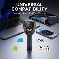 Escáner de Códigos de Barras QR 2D Universal WCMI, Lector Inalámbrico USB CMOS Compatible con Windows, Android, iOS, Linux, POS Global