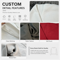 Nouveau sweat-shirt personnalisé sans capuche pour homme, coupe ample, épais, col rond, tendance, vente en gros
