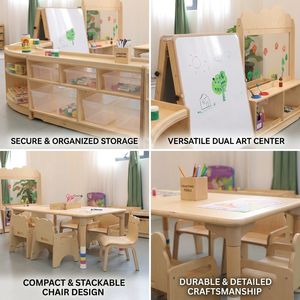 Meuble de rangement en <span class=keywords><strong>bois</strong></span> Montessori pour enfants, étagère ouverte, organisateur de jouets, mobilier pour tout-petits, idéal pour la maternelle et la crèche - Product Image 3