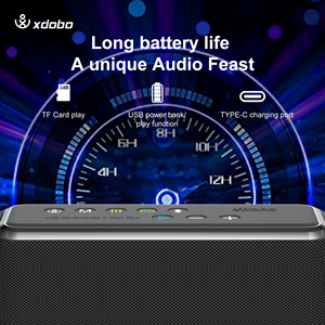 Xdbo x8 अधिकतम 100w पोर्टेबल हाई पावर बास वॉयस कंट्रोल हाइफी साउंड क्वालिटी स्पीकर IPx5 वाटरप्रूफ बीटी 5.0 होम थिएटर पार्टी - Product Image 5