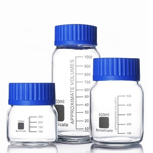 500ml thủy tinh borosilicate tinh khiết chai GL80 Màu Xanh Nắp Vặn nắp cho phòng thí nghiệm sử dụng - Product Image 1