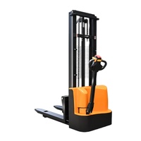Mini gerbeur portable à batterie 1500 kg, hauteur de levage 1,6 m, garantie 1 an, pour petites charges agricoles, largeur de fourche 10 cm, batterie plomb-acide