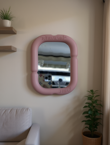 Specchio Rettangolare con Cornice in Plastica da Parete, Decorazione Minimalista per la Casa - Product Image 2