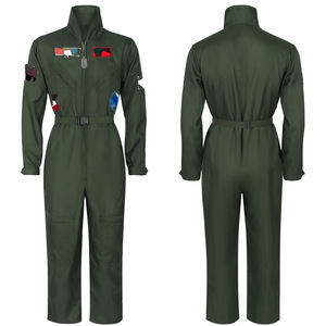 Nouvelle tenue d'aviateur Echo pour <span class=keywords><strong>homme</strong></span> en polyester, idéale pour les fêtes, les équipes sportives, les spectacles de performance corporelle et les costumes de scène. - Product Image 5