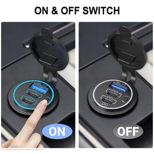 Phổ thông minh kép 2 Cổng QC 3 0 Loại C điện thoại di động PD sạc nhanh <span class=keywords><strong>USB</strong></span> C xe sạc hàng đầu lửa điện thời gian bên trong - Product Image 5