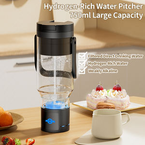 กาต้มน้ำไฮโดรเจนแบบพกพารุ่นใหม่ เทคโนโลยี SPE PEM ความจุ 750 มล. พร้อมไส้กรองคาร์บอนกัมมันต์ ให้ความเป็นด่าง ใช้ได้กับ USB สำหรับรถยนต์และการใช้งานกลางแจ้ง - Product Image 2