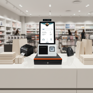 Sistema POS Todo en Uno Android HP80 de 10.1 Pulgadas con Pantalla Táctil Capacitiva, Quiosco de Autoservicio, Gestión de <span class=keywords><strong>Visitantes</strong></span>, Impresión de Boletos - Product Image 1