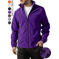 Nouvelle Collection 2026 – Blouson Homme Slim Décontracté en Polaire Coupe-Vent à Col Montant et Fermeture Éclair pour Sports d'Automne et d'Hiver en Extérieur – Couleur Unie – Vente Flash Transfrontalière