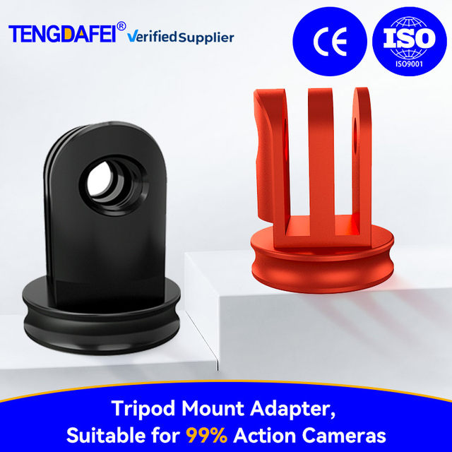 CNC Aluminum Mini Tripod Mount Adapter 1/4 3/8 M4 M5 M6 for Go Pro Mount for Go Pros DJI Xiaoyi Sports Camera Accessories