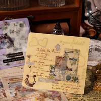 3 feuilles par paquet d'autocollants rétro nostalgie manuels créatifs mignons pour enfants matériel décoratif manuel