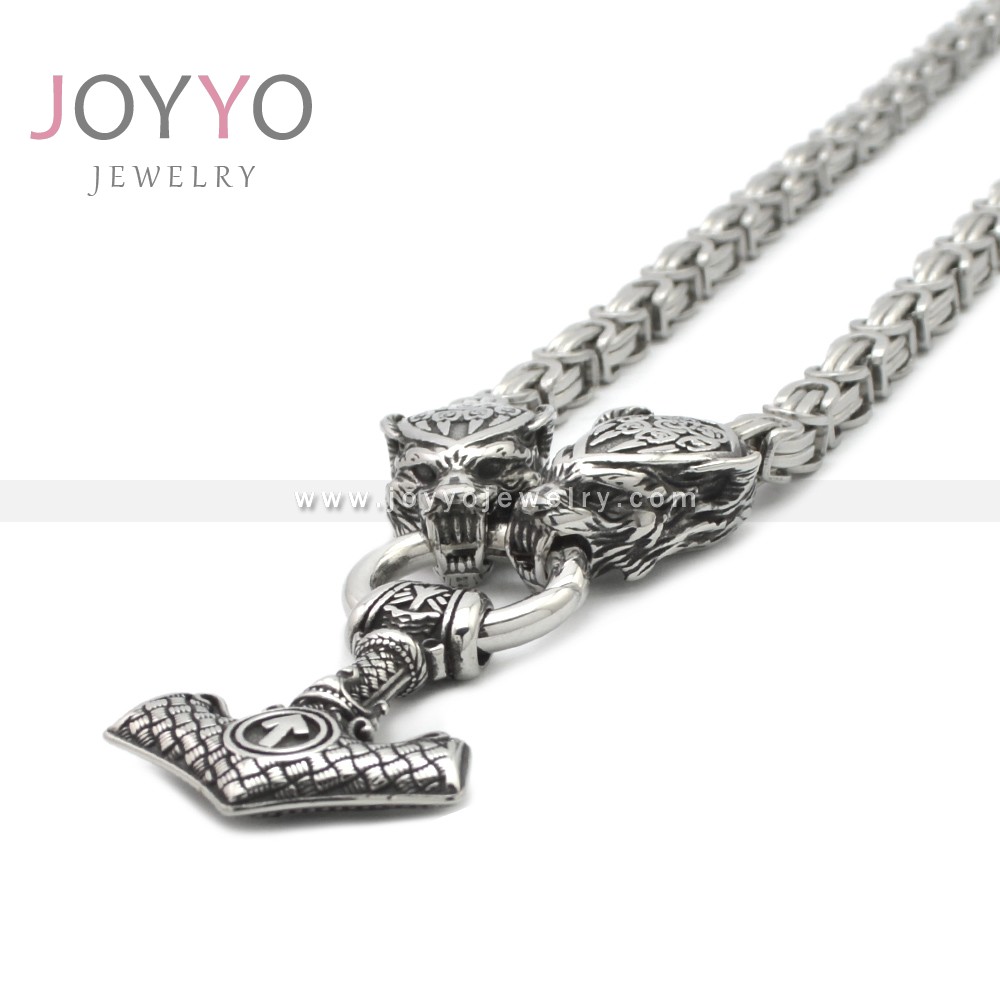 Stainless Steel Wolf Pendants Cool Durable Jewelry