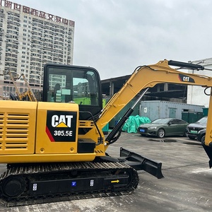 Mini-excavatrice CAT305.5E2 d'occasion, fabrication japonaise d'origine avec composants principaux : moteur, boîte de vitesses, pompe, roulement - Product Image 2