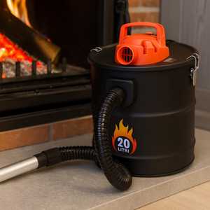 Aspirapolvere elettrico per cenere da 20 litri con filtro HEPA e ugello in alluminio per la pulizia di stufe a legna - Product Image 6