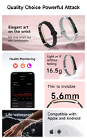 Bracelet intelligent tendance, fonctionne avec Android, écran IPS, surveillance de la fréquence cardiaque, suivi du sommeil, suivi des activités sportives multiples, bracelet intelligent HW030