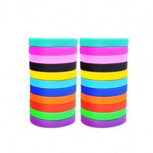 Fabrication en usine, vente en gros de bracelets en silicone vierges, personnalisables avec des mots, logo publicitaire promotionnel, informations - Product Image 5