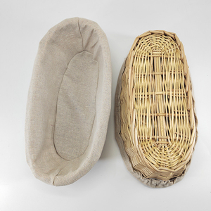 Ensemble de paniers d'épreuvage de <span class=keywords><strong>pain</strong></span> <span class=keywords><strong>en</strong></span> <span class=keywords><strong>osier</strong></span> naturel Panier d'épreuvage pour la cuisson du <span class=keywords><strong>pain</strong></span> Panier d'épreuvage Sourd - Product Image 4