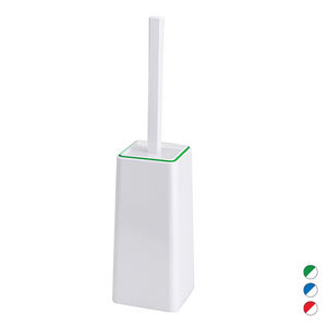 Portaescobillas de baño de pie Keope Metaform, blanco y azul, 10,5 cm de ancho, 43 cm de altura - Product Image 3